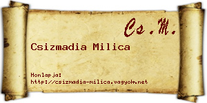 Csizmadia Milica névjegykártya